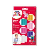 Fimo® kids - Set "fille" 6 pains pâte à modeler 42 g assortis (25, 220, 6, 052, 112, 39)