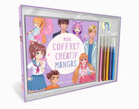 Mon coffret créatif - Mangas, Un livre de coloriage, 5 feutres et des stickers