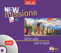 NEW MISSIONS ; anglais ; terminale ; 3 cd audio pour la classe (édition 2016)