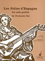 Les Folies d'Espagne, guitar.