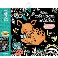 MA PREMIERE POCHETTE D'ARTISTE - MES COLORIAGES VELOURS PRINTEMPS