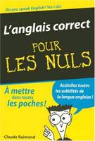 L'Anglais correct