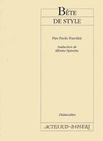 Bête de style, - TRADUCTION DIDASCALIES