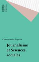 Journalisme et sciences sociales - Centre d'études de presse institut universitaire de technologie 