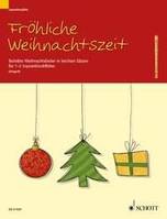 Fröhliche Weihnachtszeit, Beliebte Weihnachtslieder in leichten Sätzen. 1-2 descant recorders.