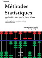 Méthodes de statistiques applicables aux petits échantillons, avec des applications en sciences sociales, économie et gestion