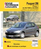 Peugeot 206 - phase 1 de 09-1998 à 03-2003, phase 1 de 09-1998 à 03-2003