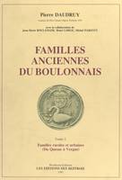 Familles anciennes du Boulonnais (2) : Familles rurales et urbaines (Du Quesne à Vergne)