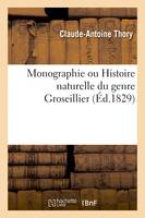 Monographie ou Histoire naturelle du genre Groseillier, Description, histoire, culture et usages de toutes les groseilles connues avec 24 planches coloriées