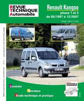 Renault Kangoo - phase 1 et 2 de 09-1997 à 12-2007, phase 1 et 2 de 09-1997 à 12-2007