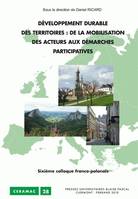 Développement durable des territoires, De la mobilisation des acteurs aux démarches participatives