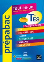 Prépabac Tout-en-un Tle ES, tout pour réviser le Bac ES