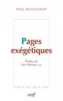 PAGES EXEGETIQUES