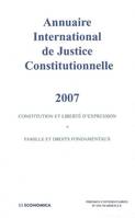 ANNUAIRE INTERNATIONAL DE JUSTICE CONSTITUTIONNELLE , VOLUME XXIII
