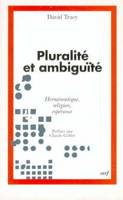 Pluralité et ambiguïté, herméneutique, religion, espérance