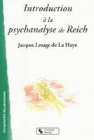 INTRODUCTION A LA PSYCHANALYSE DE REICH