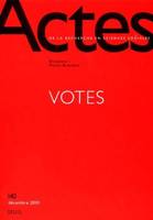 Actes de la recherche en sciences sociales, n° 140, Votes