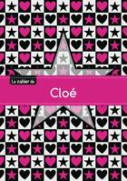 Le cahier de Cloé - Petits carreaux, 96p, A5 - Étoile et c ur
