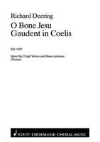 O bone Jesus - Gaudent in coelis, 2 Motetten. 2 high voices and organ. Partition.