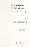 Edmond Jabès : l'exil en partage, Actes de la journée d'études tenue à la BnF (11 mai 2012)