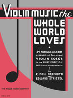 VIOLIN MUSIC THE WHOLE WORLD PIANO