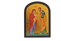 La Sainte Famille - Icône dorée à la feuille 21x14,9 cm -  853.67