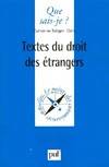 Textes du droit des étrangers