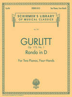 Rondo in D, Op. 175, No. 1, Two Pianos, Four Hands. Includes set of parts for each player.