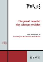 Tumultes n°58-59, L'impensé colonial des sciences sociales