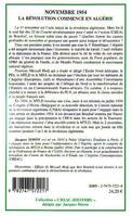 Novembre 1954, La révolution commence en Algérie