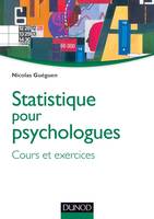 Statistique pour psychologues - Cours et exercices, Cours et exercices