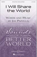 I Will Share the World, choir (SSA), piano, djembe and shaker. Partition de chœur.