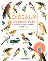 Oiseaux : agenda 2024 - Portraits et chants d'oiseaux au fil des mois