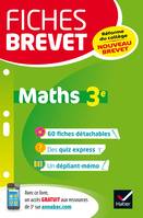 Fiches brevet Maths 3e, fiches de révision pour le nouveau brevet