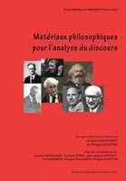 Matériaux philosophiques pour l'analyse du discours