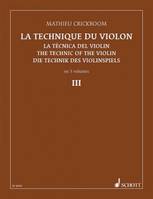 La Technique du Violon, Exercies, gammes et arpèges à la première position dans tous les tons. violin.