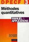 DPECF, manuel & applications, 3, Méthodes quantitatives - DPECF 3 - 2ème édition - Manuel et applications, DPECF, épreuve n °3