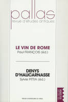 Le vin de Rome denys d'halicarnasse