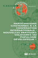 MONDES EN DEVELOPPEMENT 2013/1 N.161 PARTICIPATIONS CITOYENNES COOPE INTERNATI