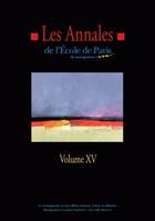 Les Annales de l'EPM - Volume XV, Travaux de l'année 2008