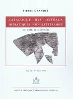 Catalogue des ostraca hiératiques non littéraires de Deir el-Médinéh...., Tome XI, N° 10124-10275, Catalogue des ostraca hieratiques non littreraires de deir e