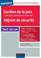 Gardien de la paix - Adjoint de sécurité - Concours externe et interne, Concours externe et interne