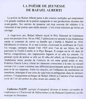 la poésie de jeunesse de Rafaël Alberti