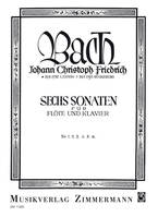 Sechs Sonaten, Nr. 3. BR B17/ Wf VIII:3/3. flute and piano.
