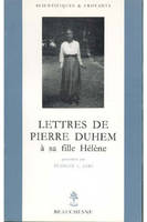 Lettres de Pierre Duhem à sa fille Hélène
