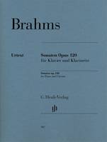 Clarinet Sonatas Op. 120 (Clarinet in B Flat), Sonatas op.120 for Clarinet and Piano