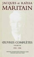 Oeuvres complètes Maritain VIII