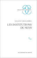 Les institutions du sens