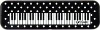 Tin Pencil Case Keyboard Design (Polka Dots)