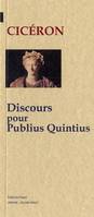 Discours pour Publius Quintius